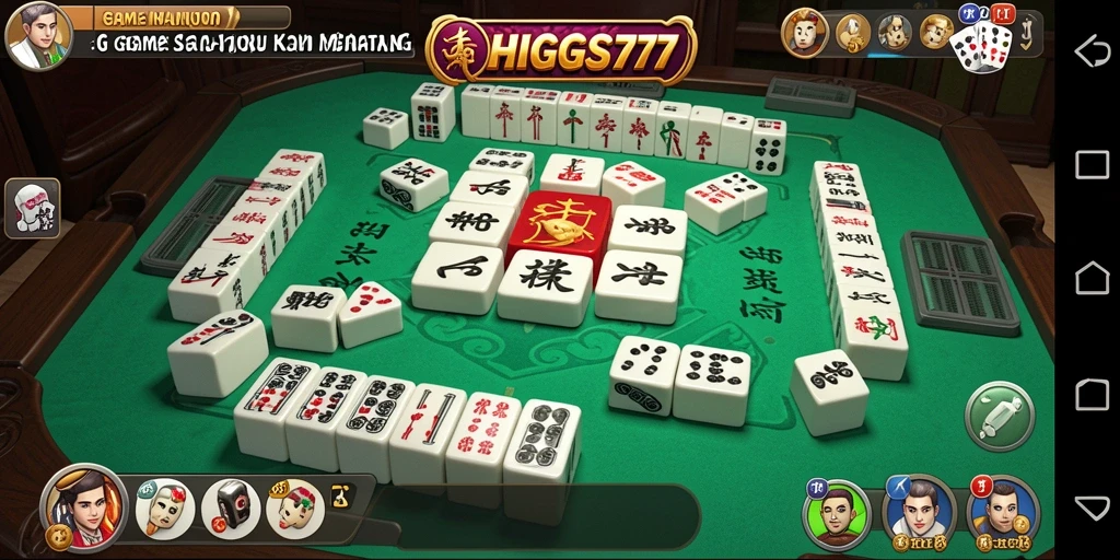 Screenshot gameplay HIGGS777 yang menampilkan aksi seru Mahjong.