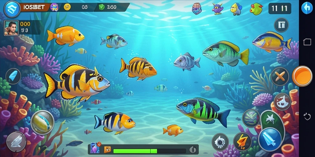 Tampilan gameplay seru dari game Tembak Ikan IOSBET.
