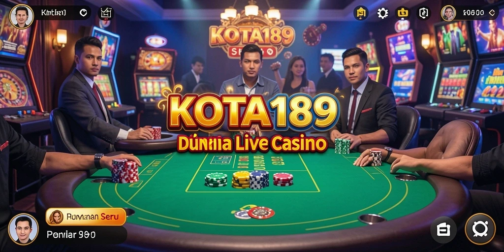 Tampilan gameplay menegangkan di KOTA189 Live Casino.