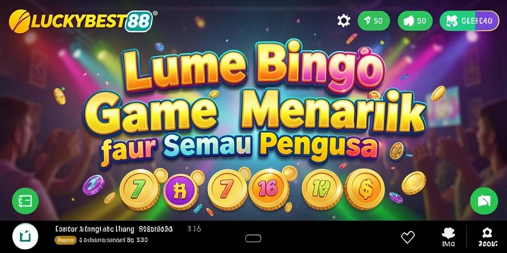 Tampilan gameplay seru LUCKYBEST88 saat permainan bingo berlangsung.