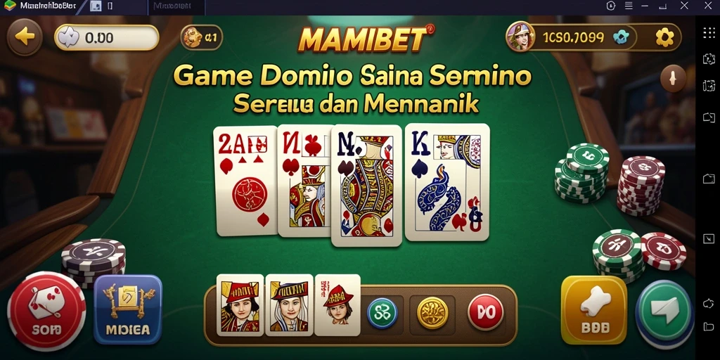 Tampilan gameplay Domino yang menegangkan dan interaktif.