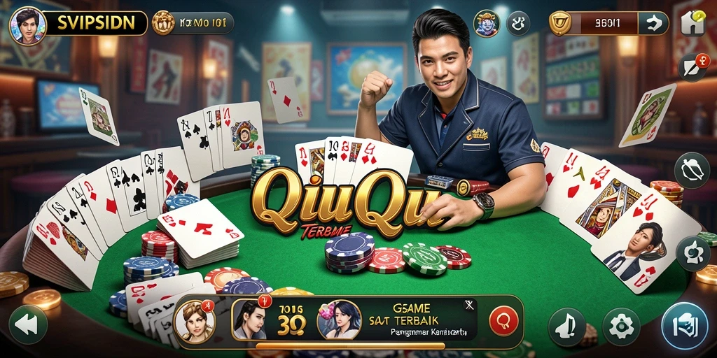 Tangkapan layar utama SVIPSIDN menampilkan gameplay seru QiuQiu.