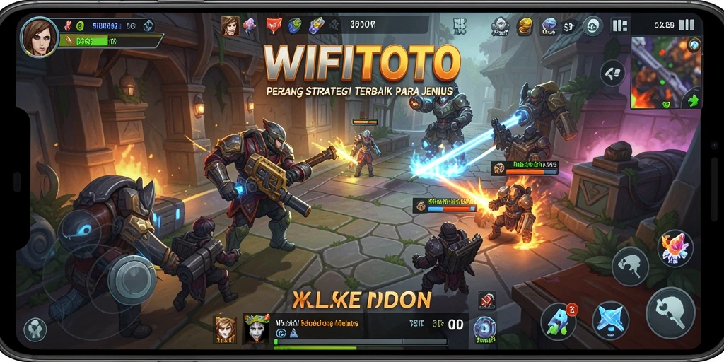 Screenshot gameplay WIFITOTO menampilkan pertempuran strategis yang mendebarkan.